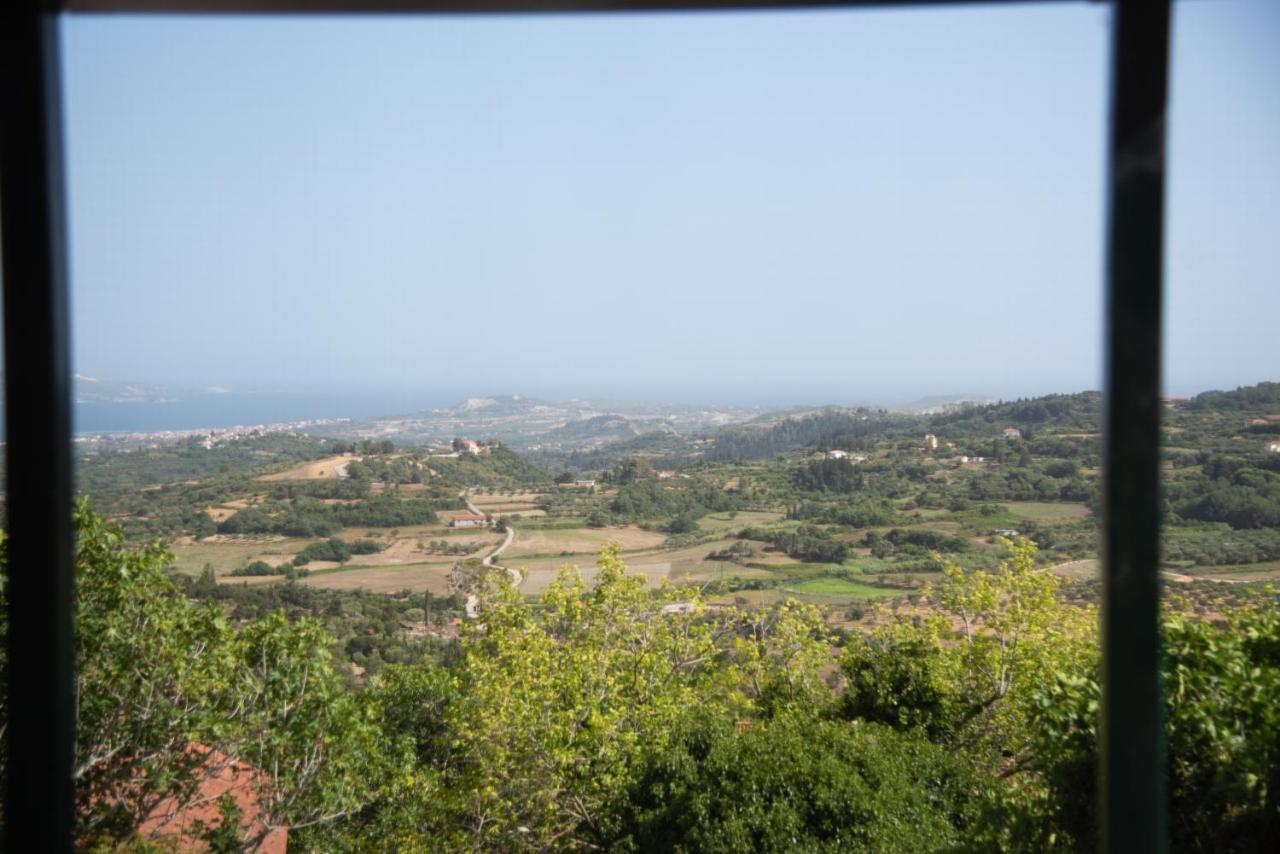 Pensjonat Rena'S Panorama View House Vóvikes Zewnętrze zdjęcie